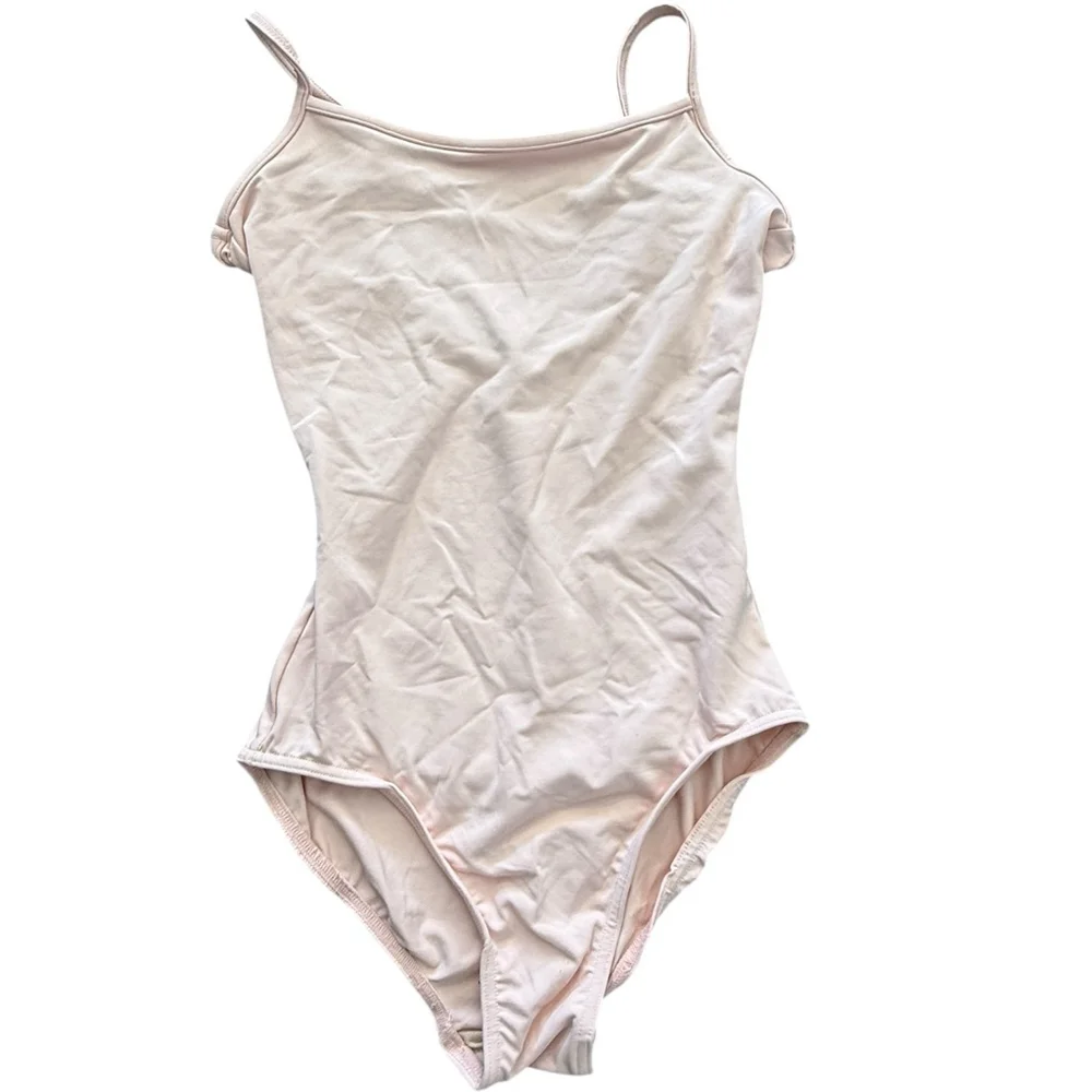 Bloch Pink Ballet Leotard S Camisole Open Back Dance - Picture 2 of 5